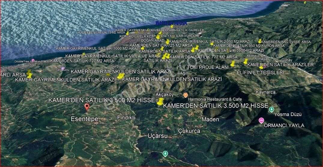 Kamer'den Trabzon,akçaabat,akçaköy Esentepe'de Satılık 7 Dönüm Hisse (açıklamayı Okuyunuz) - Görsel 11