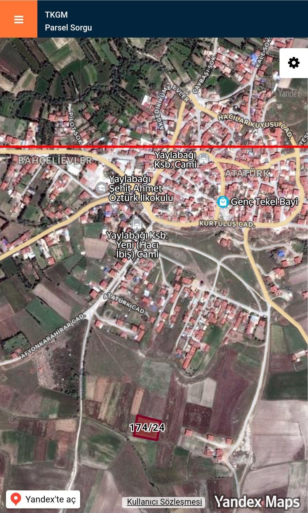 Afyon Oteller Bölgesi Yaylağında 2800m2 Tarla İmar Bölgesinde - Görsel 6