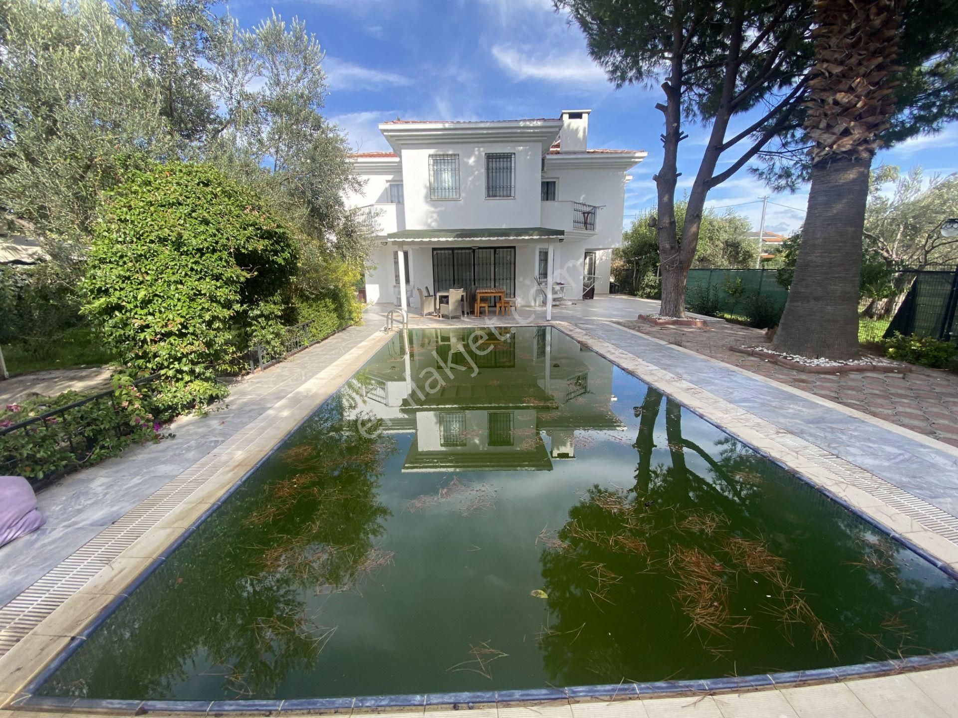 Balıkesir Ayvalık Sarımsaklı Da Satılık Villa Yuzme Havuzlu