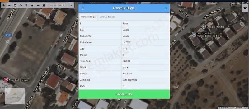 Hatunoğlu'ndan Satılık Aliağa-yalı Mahallesi'nde 388 M2 Arsa - Görsel 7