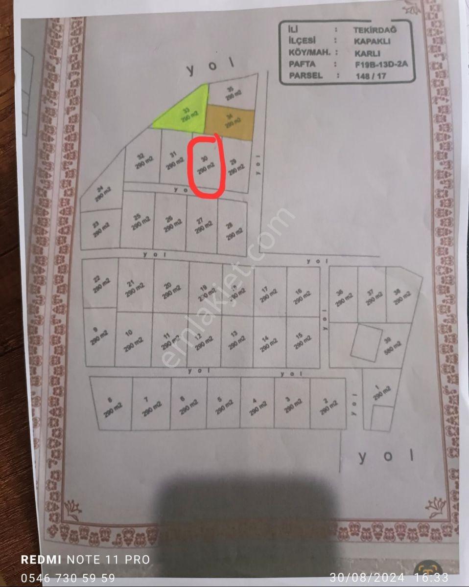 Karlıköy Merkez De Satılık Arsa - Görsel 8