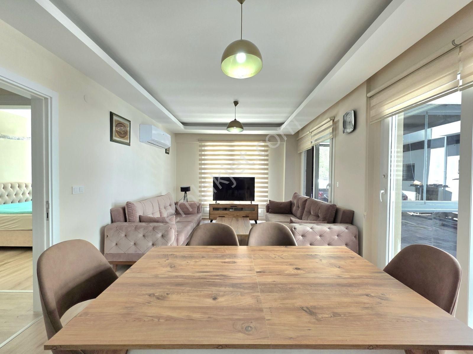 Fethiye Taşyaka'da Eşyalı Satılık 2+1 75m2 Bahçe Katı Daire - Görsel 12