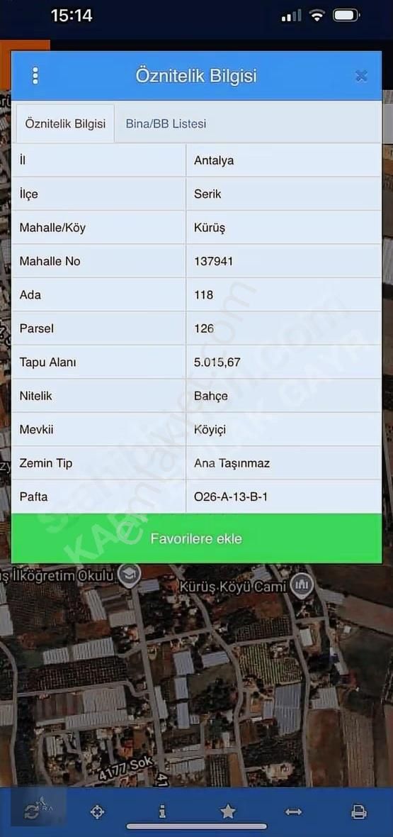 Kürüş Te Müstakil 5 Dönüm Tarla - Görsel 2