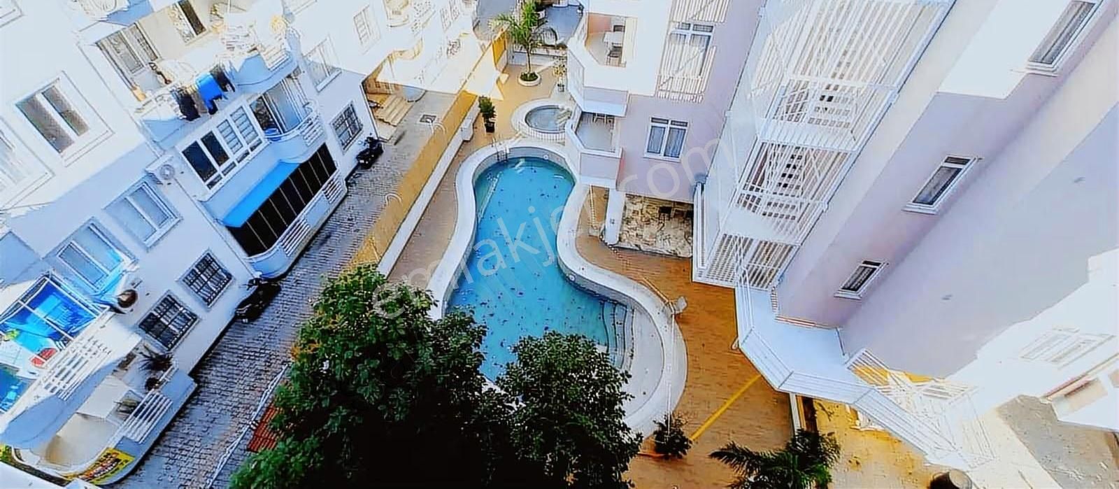 Oba Mah Satılık 1+1 Havuzlu Eşyalı Daire Denize 500m - Görsel 17