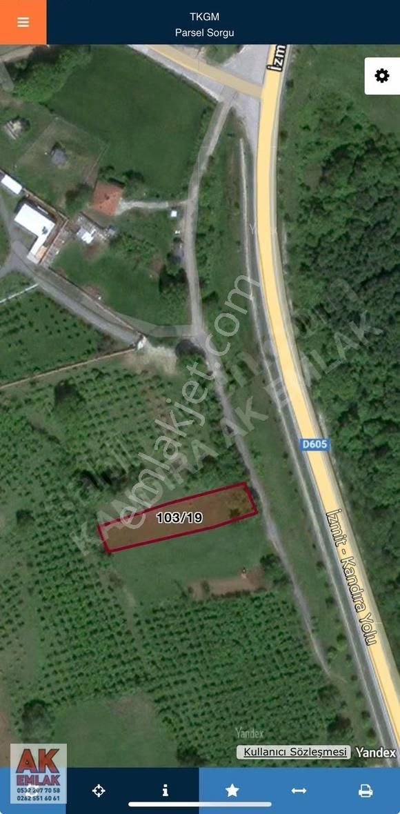 Kandıra Dalcada Kandıra İzmit Duble Yola Cephe 1086 M2 Kupon