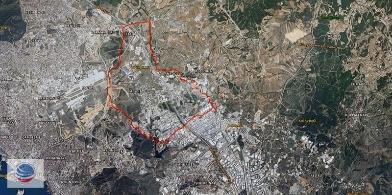 Gişelere Yakın Orhanlı'da 13.500 M² Sanayi İmarlı Satılık Arsa - Görsel 11
