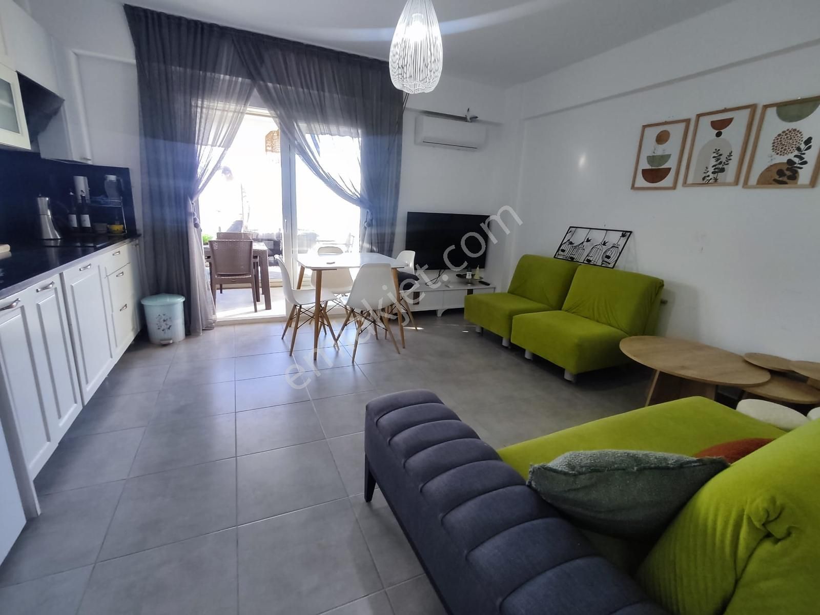 Akbük Te Satılık Full Eşyalı Deniz Manzaralı Bahçekat 1+1 Daire - Görsel 30