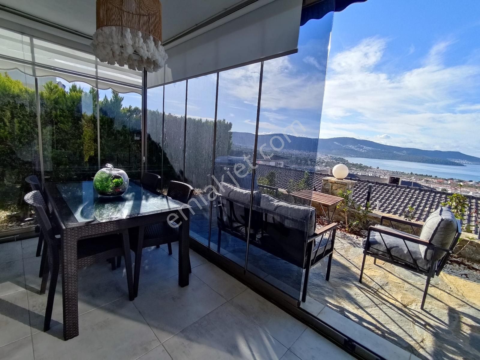 Akbük Te Satılık Full Eşyalı Deniz Manzaralı Bahçekat 1+1 Daire - Görsel 18