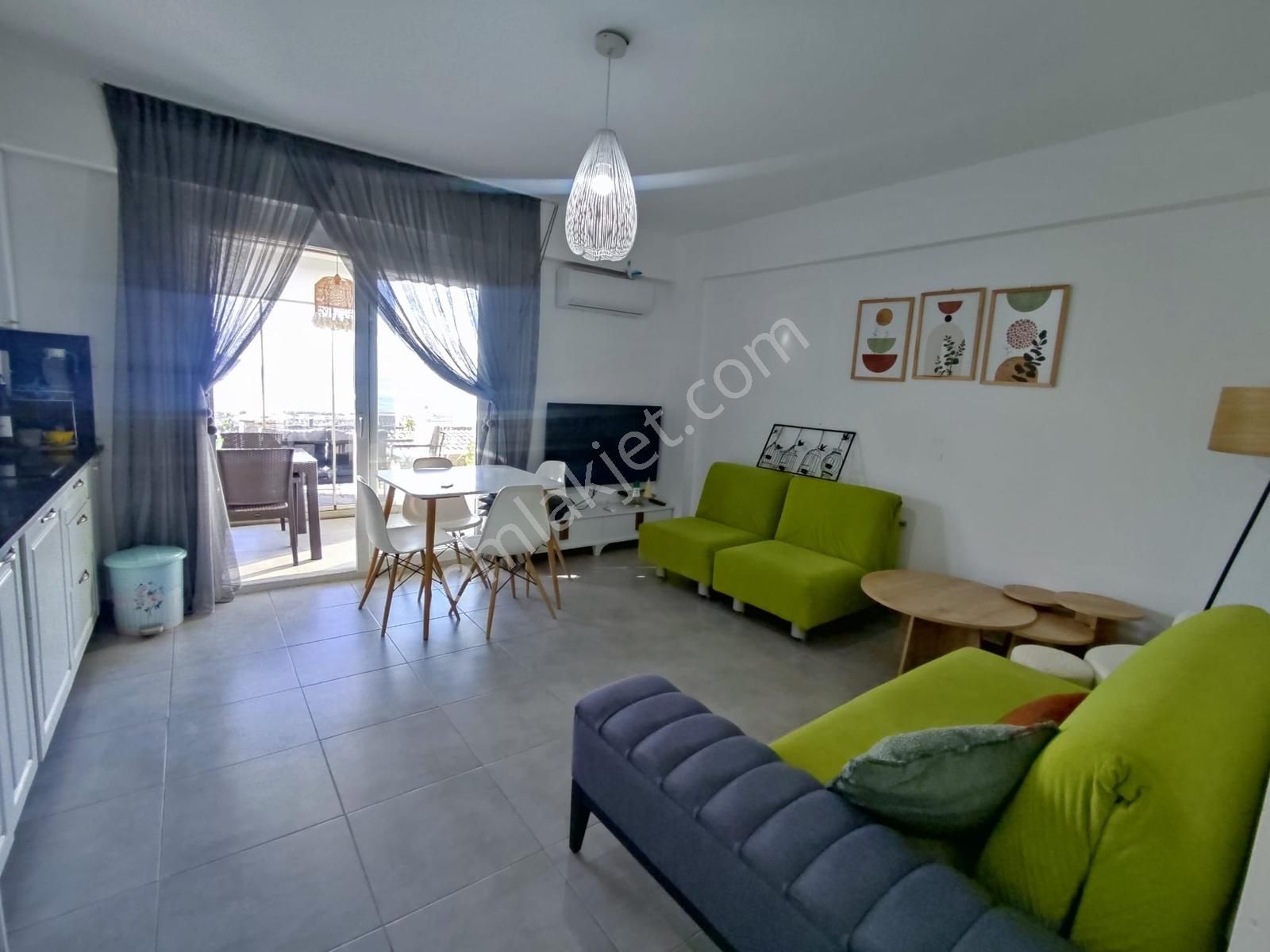 Akbük Te Satılık Full Eşyalı Deniz Manzaralı Bahçekat 1+1 Daire - Görsel 9