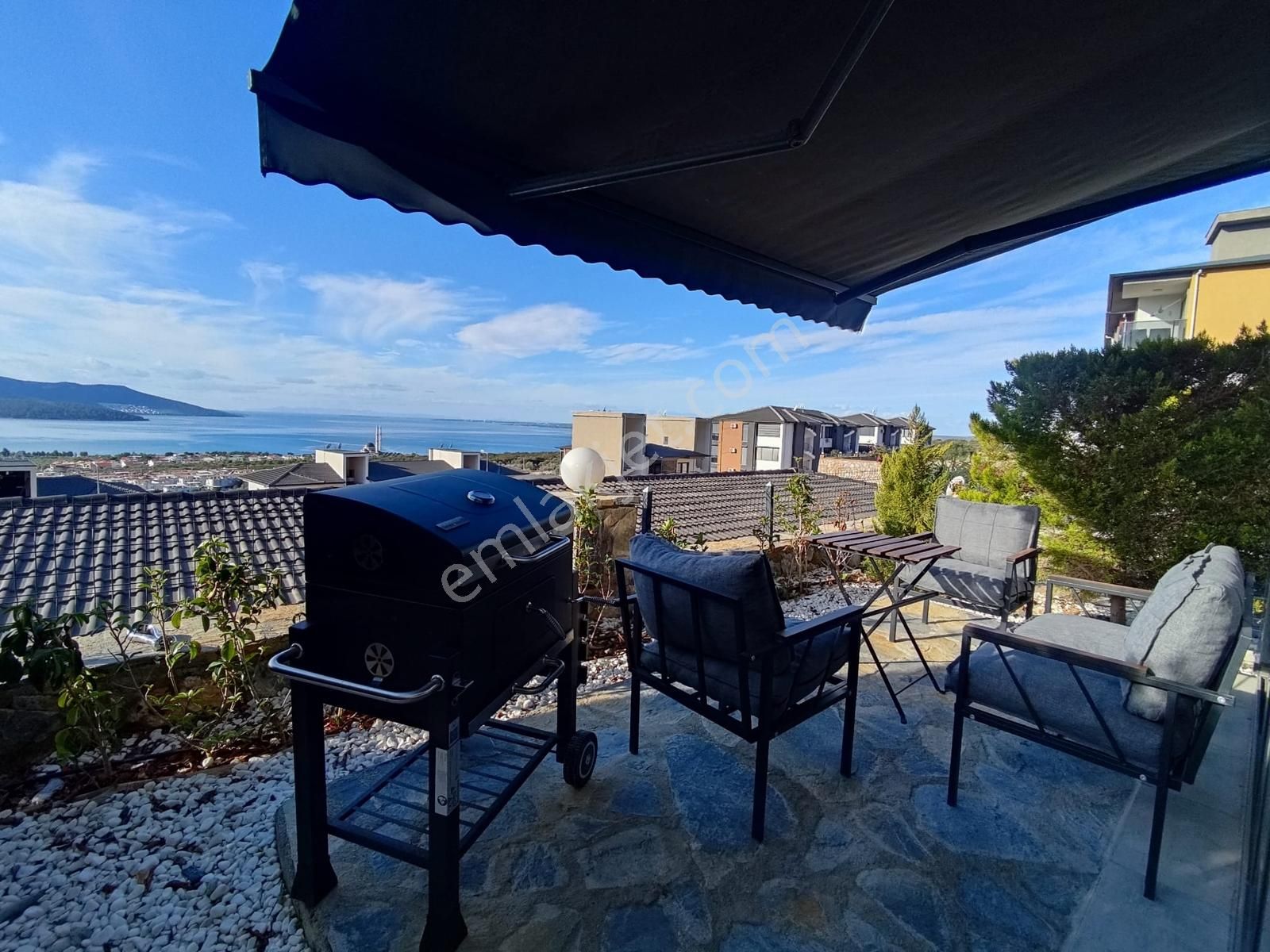 Akbük Te Satılık Full Eşyalı Deniz Manzaralı Bahçekat 1+1 Daire - Görsel 24