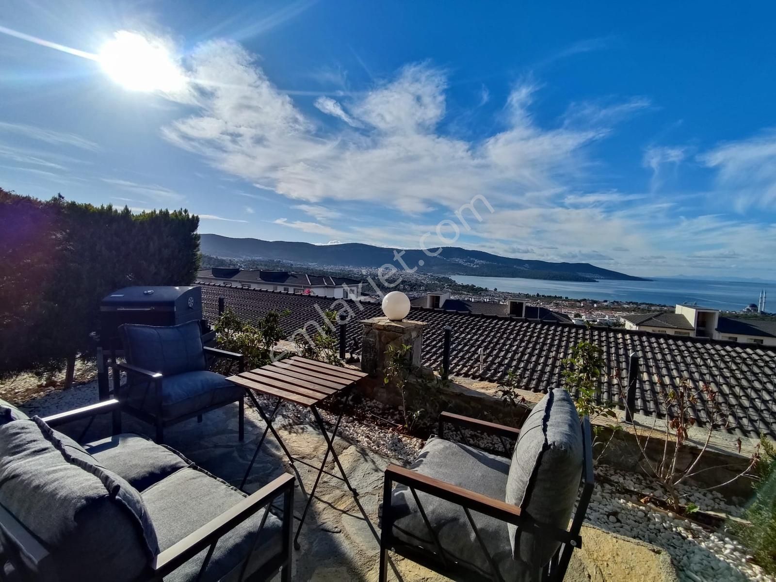 Akbük Te Satılık Full Eşyalı Deniz Manzaralı Bahçekat 1+1 Daire - Görsel 7