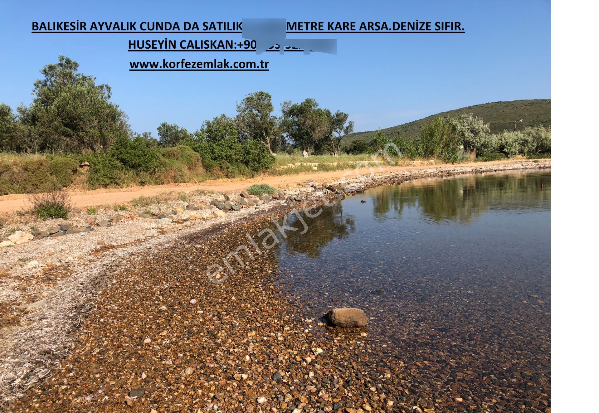 Ayvalık Cunda Da Satılık 21,000 Metre Kare Arsa.denize Sıfır