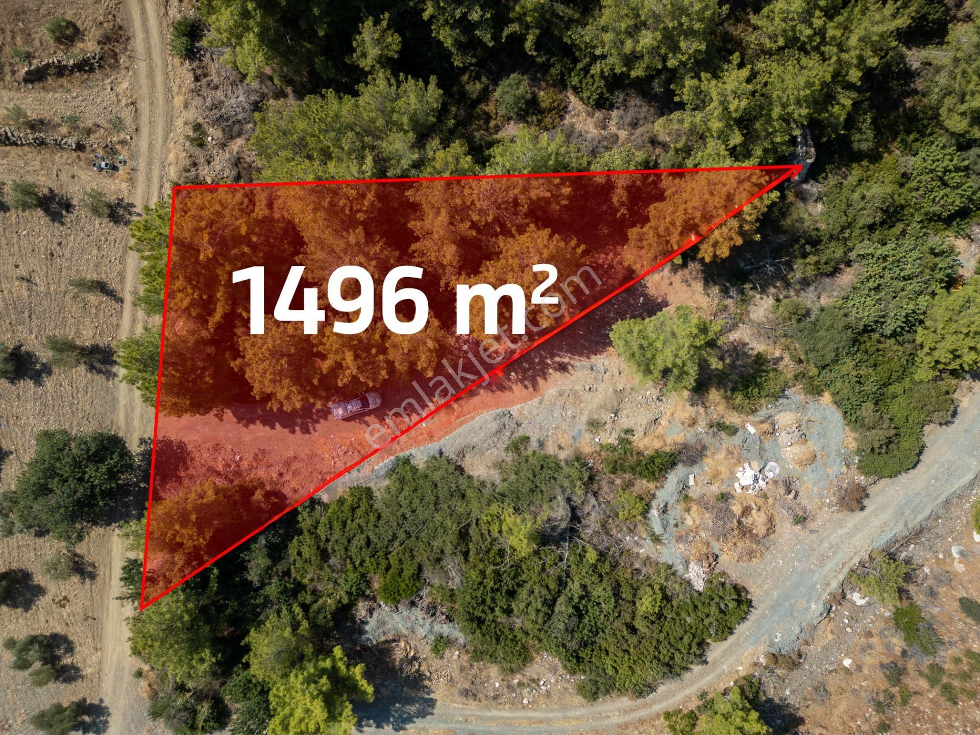 Datça Mesudiye Kızılbük Koyunda Satılık Denize 600m 1.496m2 Arazi - Görsel 8