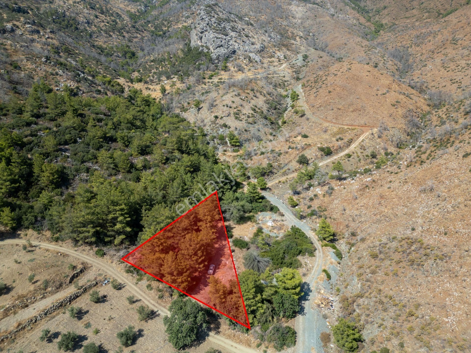 Datça Mesudiye Kızılbük Koyunda Satılık Denize 600m 1.496m2 Arazi - Görsel 9