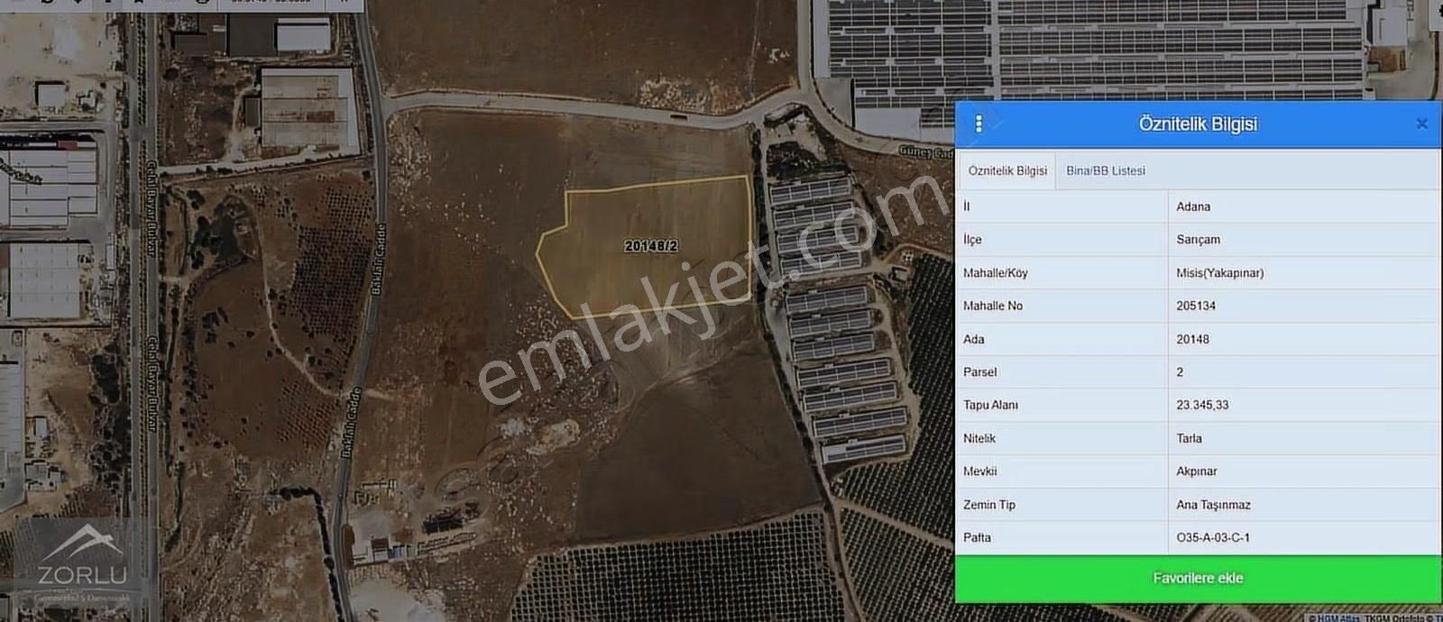 Zorlu'dan Org San Bitişiğinde Tek Tapu Satılık Tarla - Görsel 2