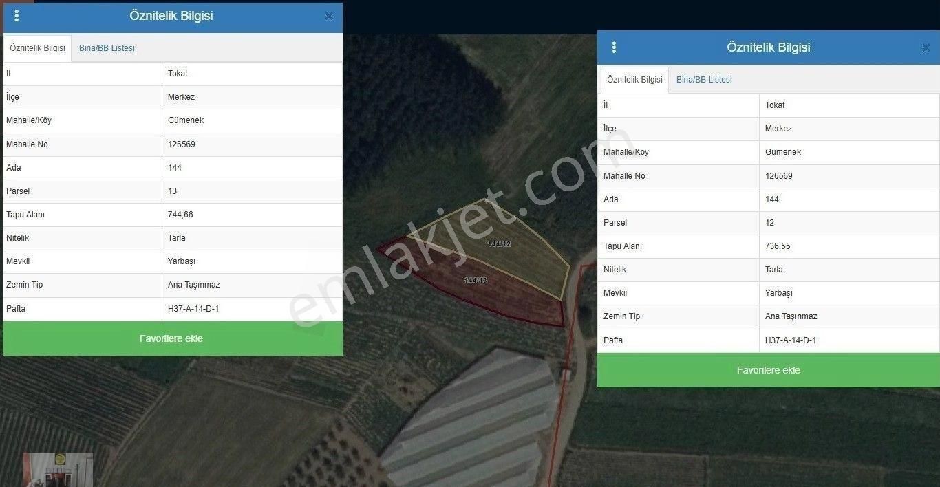 Gümenekte Mesire Alanına Yakın Konumda Satılık 2 Adet Tarla