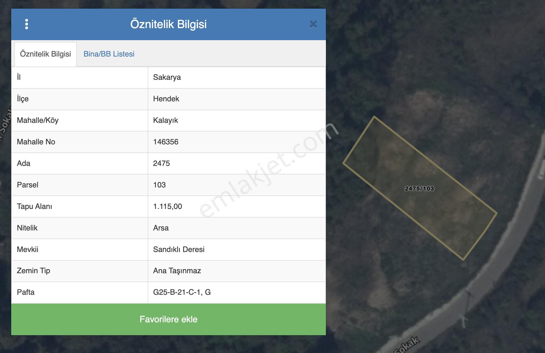 Hendek Kalayık Mahallesinde Manzaralı İmarlı 1.115 M2 Arsa - Görsel 4