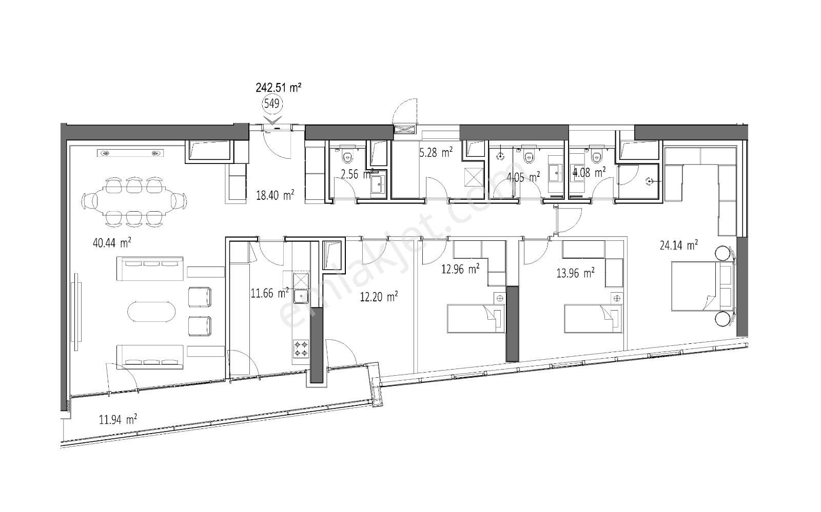Bomonti Rotana Residences Boğaz Manzaralı 4+1 En Buyuk Tıpı - Görsel 6