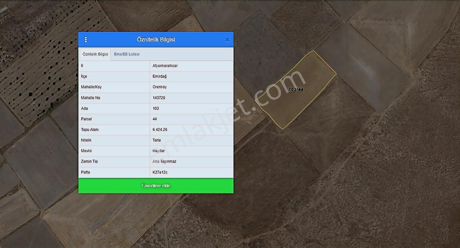 Emirdağ'da Fırsat !! Örenköy De Merkeze Yakın Düz Tarım Arazisi - Görsel 3