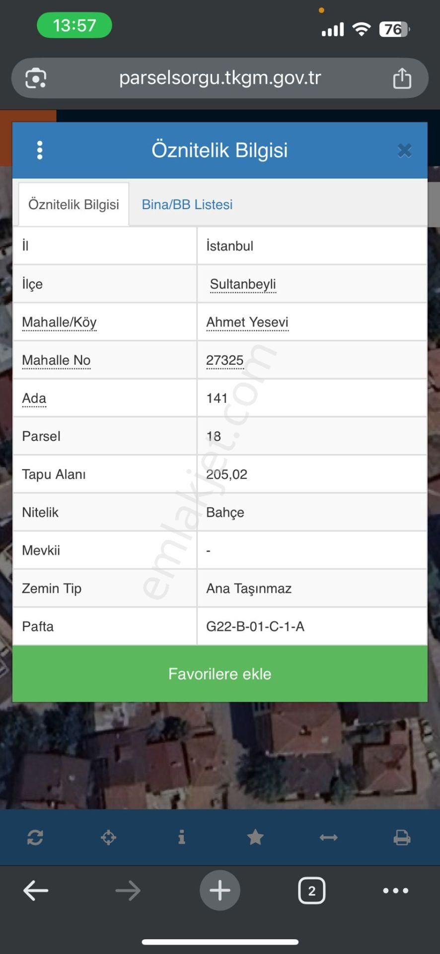 Ahmet Yesevi'de Konut İmarlı Tek Tapulu 205m Satılık Arsa - Görsel 2