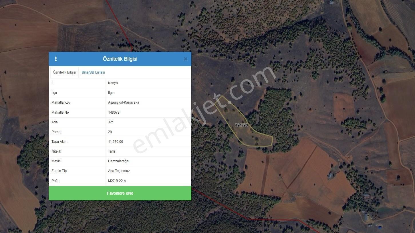 Konya Beyşehir Gökçekuyuda Fırsat Tarla - Görsel 2