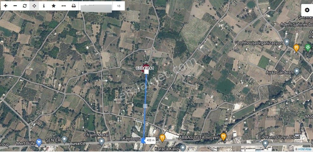 Bursa Nilüfer Kayapa Da Tek Tapu 981 M2 (70 Adet) Meyve Bahçesi - Görsel 4