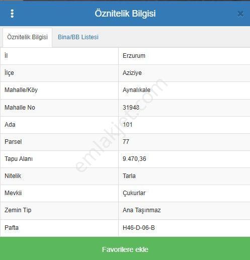Erzurum Aziziye'ye Satılık Tarla - Görsel 31