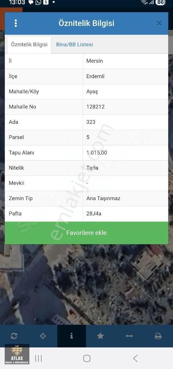 Deniz Manzaralı Satılık İmarlı Arsa