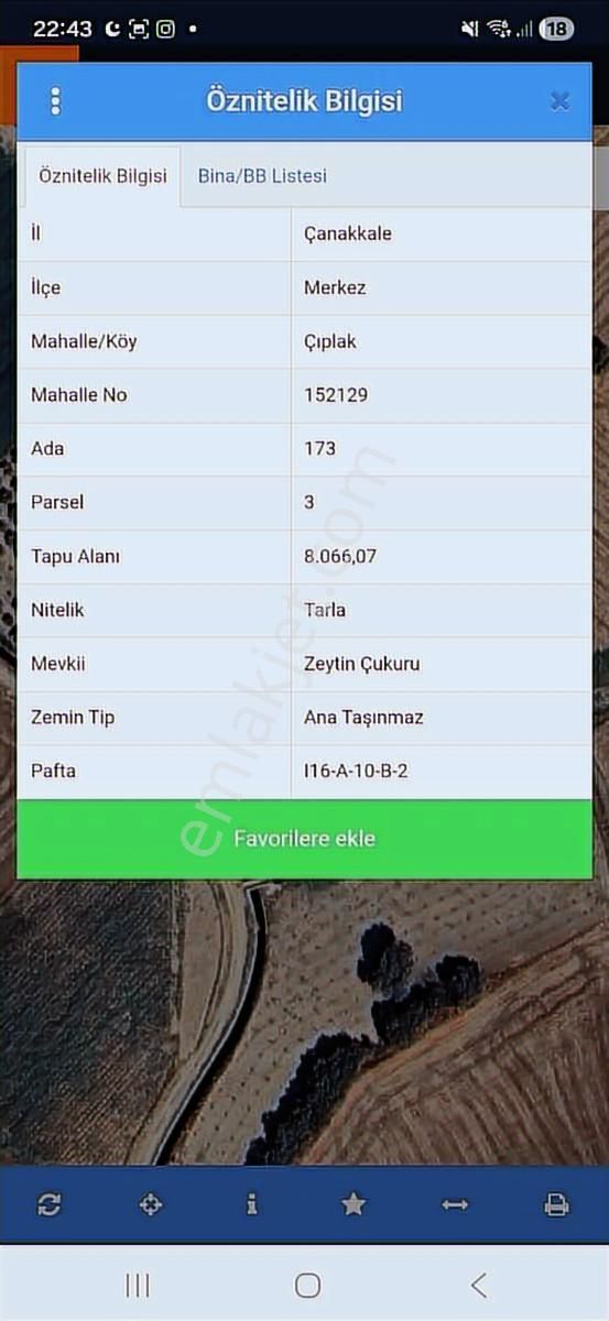 Yola Sıfır 8066 M² Yatırımlık Ve Tarıma Uygun Arazi