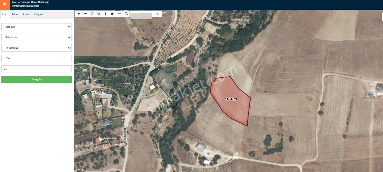 Karabük Safranbolu 15 Temmuz Mahallesinde Yatırımlık Tarla, - Görsel 11