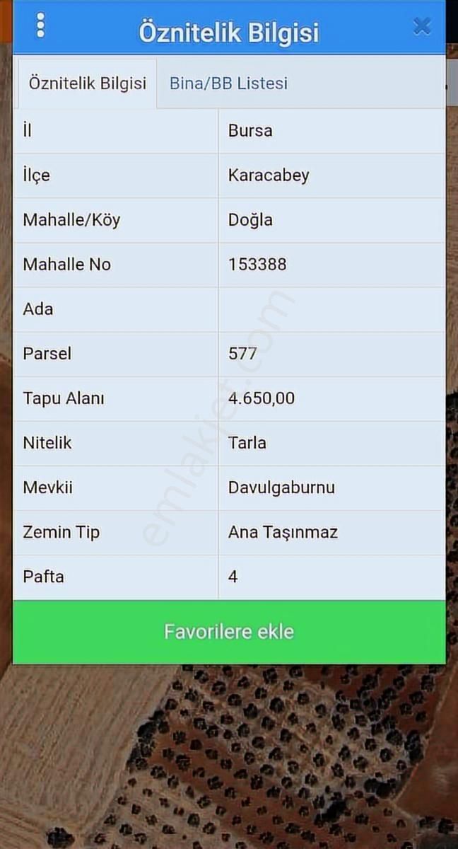 Bursa Karacabey Doğla Satılık Yatırımlık Tarla - Görsel 6