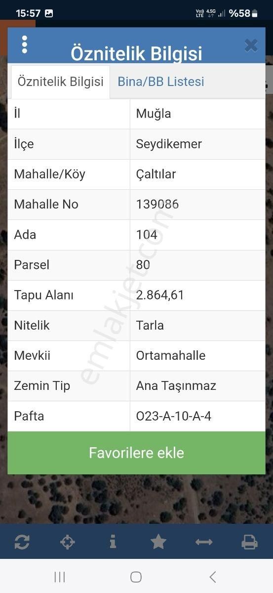 Yayla Çaldılar Da Satılık Tarla - Görsel 2