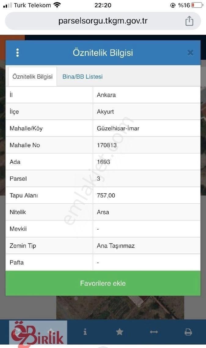 Akyurt Güzelhisar Da Satılık İmarlı Villa Arsası İçin Evi Var - Görsel 13