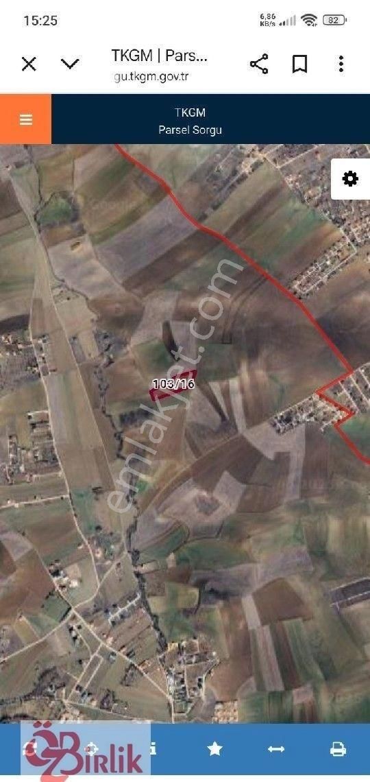 Pursaklar Karşıyaka Da Satılık Tek Tapu Tarla - Görsel 2