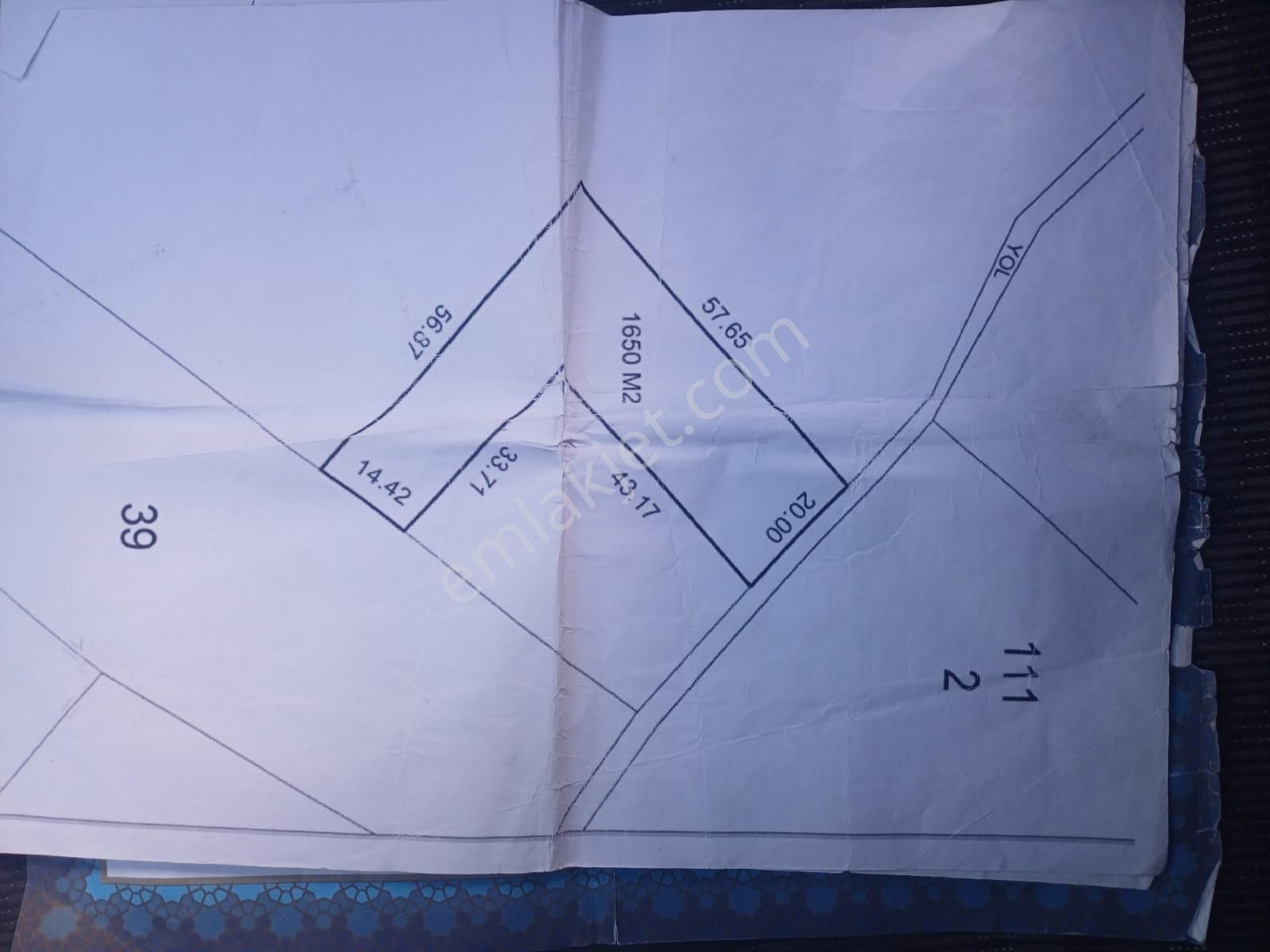 İzmir Menderes Görece-akçaköy Arasında 1727 M2 Taksimli Tepe Tarla - Görsel 8