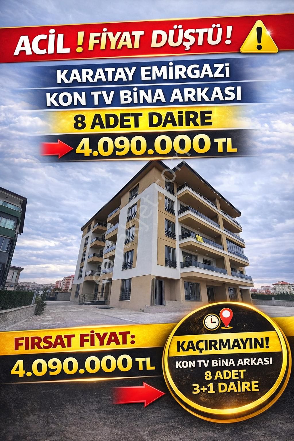 🏡 Karatay Emirgazi Mahallesi 3+1 150 M² Oturuma Hazır Satılık Daire - Görsel 34