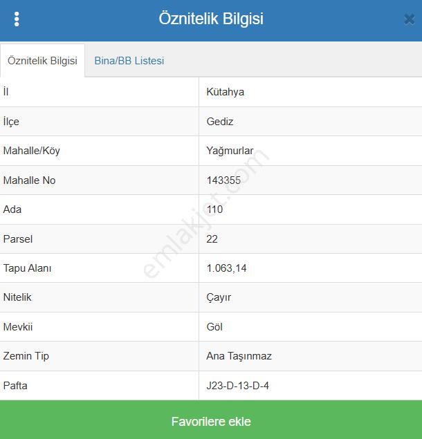 Kütahya Gediz Yağmurlar Köyünde 1.063 M² Tarla Satılıktır - Görsel 7