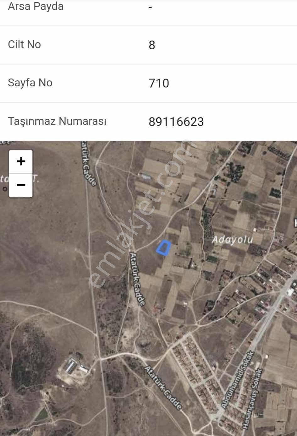 Duru Group'dan Sinanpaşa Ahmetpaşa Da Satılık 2396 M2 Arsa ! - Görsel 4