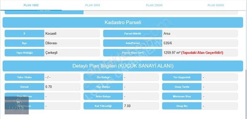 Kocaeli Dilovası Çerkeşli Osb De 1759m2 Kupon Sanayi Arsası - Görsel 8