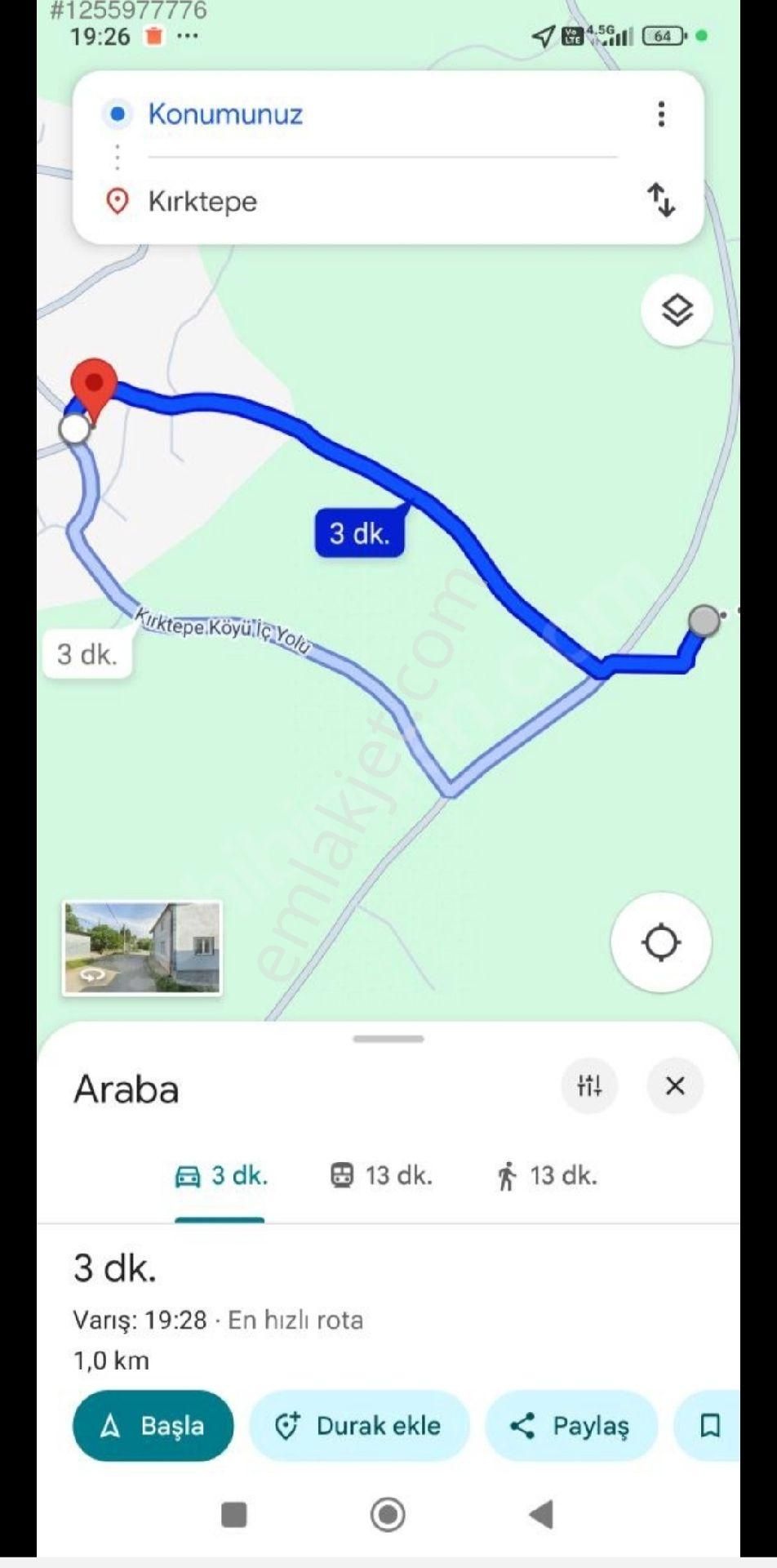 Sahibinden Yatırımlık 1827 M2 Fırsat Arazi - Araç & Daire Takaslı - Görsel 14