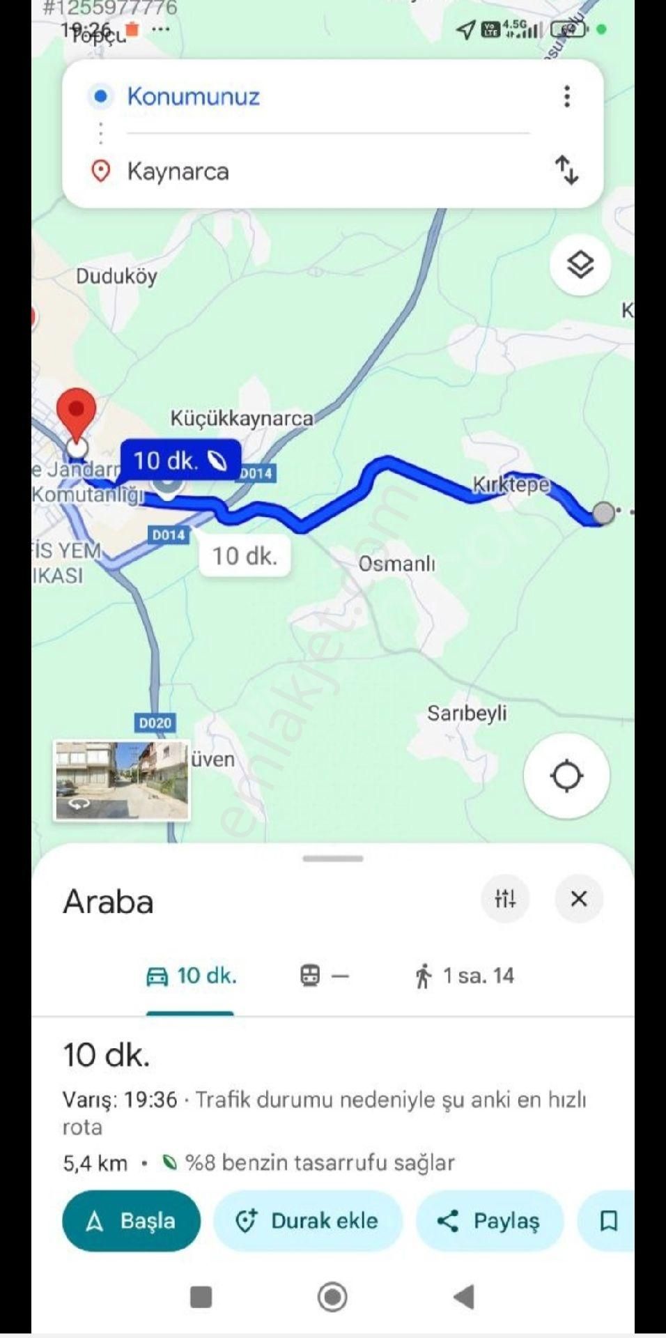 Sahibinden Yatırımlık 1827 M2 Fırsat Arazi - Araç & Daire Takaslı - Görsel 15