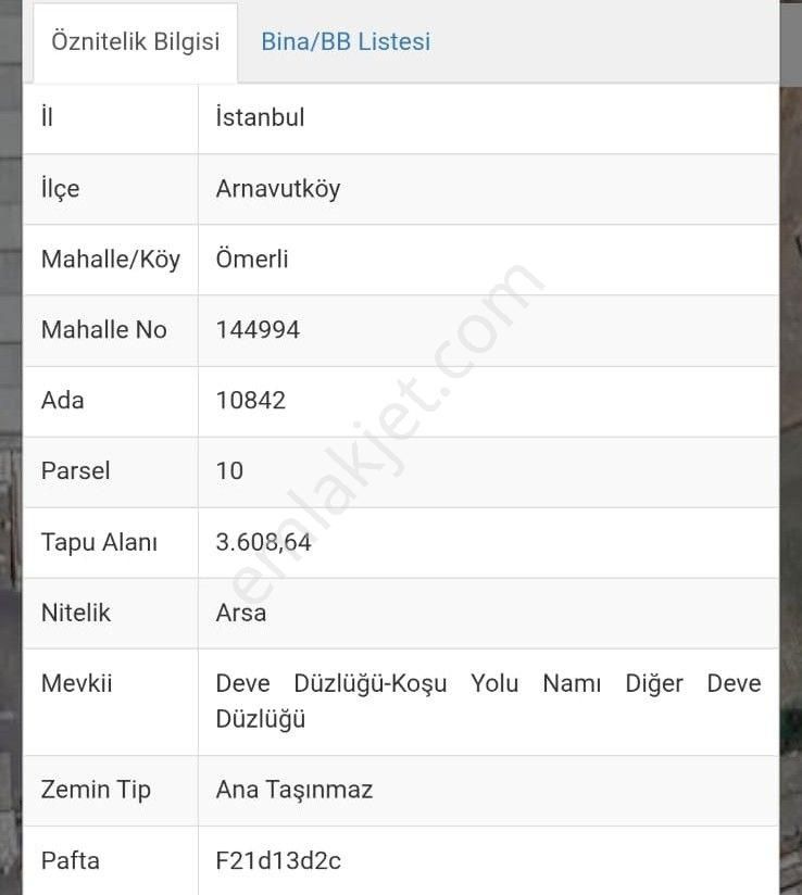 Remax Necati Kurt/ Arnavutköy Ömerli'de Satılık Yatırımlık Sanayi İmarlı Arsa - Görsel 6