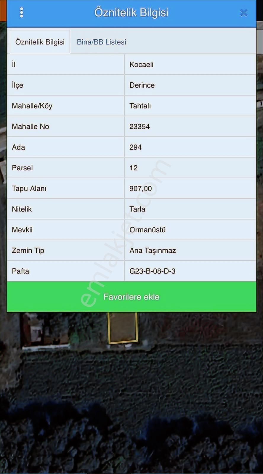 Kocaeli Derince Tahtalı Göletinin Yanında 907m2 Fırsat Arsa - Görsel 17