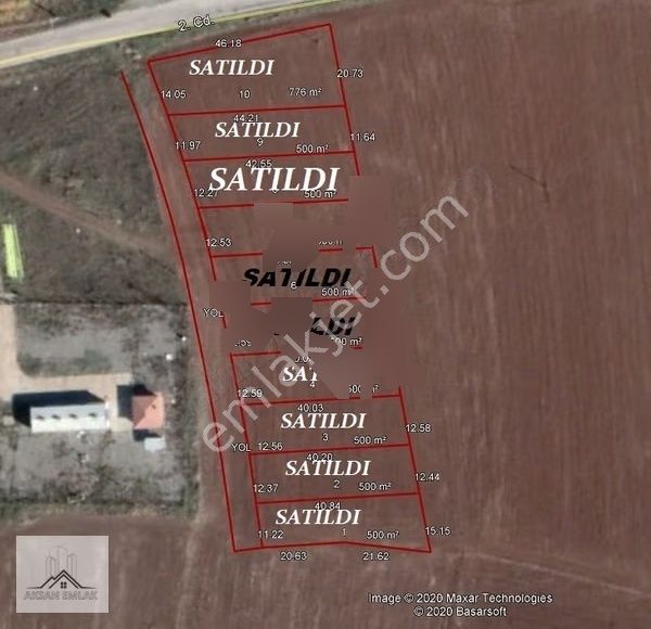 Aksan Emlak'tan Organize Karşısı Fırsatt Cevrili Ticari Tarla!