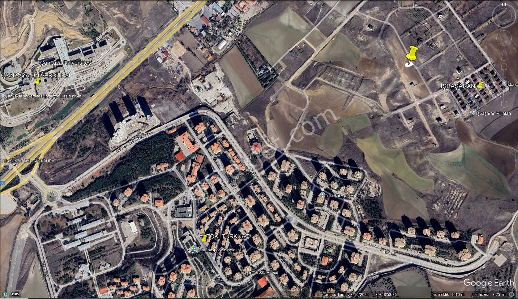 Turkuaz Mahalesinde 457 M2 Tek Tapu Satılık Villa Arsası - Görsel 5