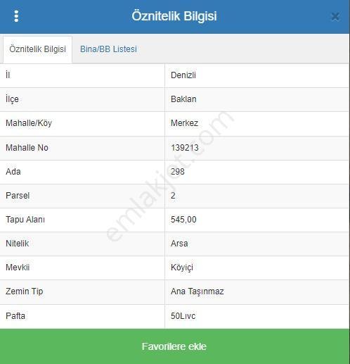 Sahibinden Baklanda Satılık Köşe Parsel Kupon Arsa - Görsel 3