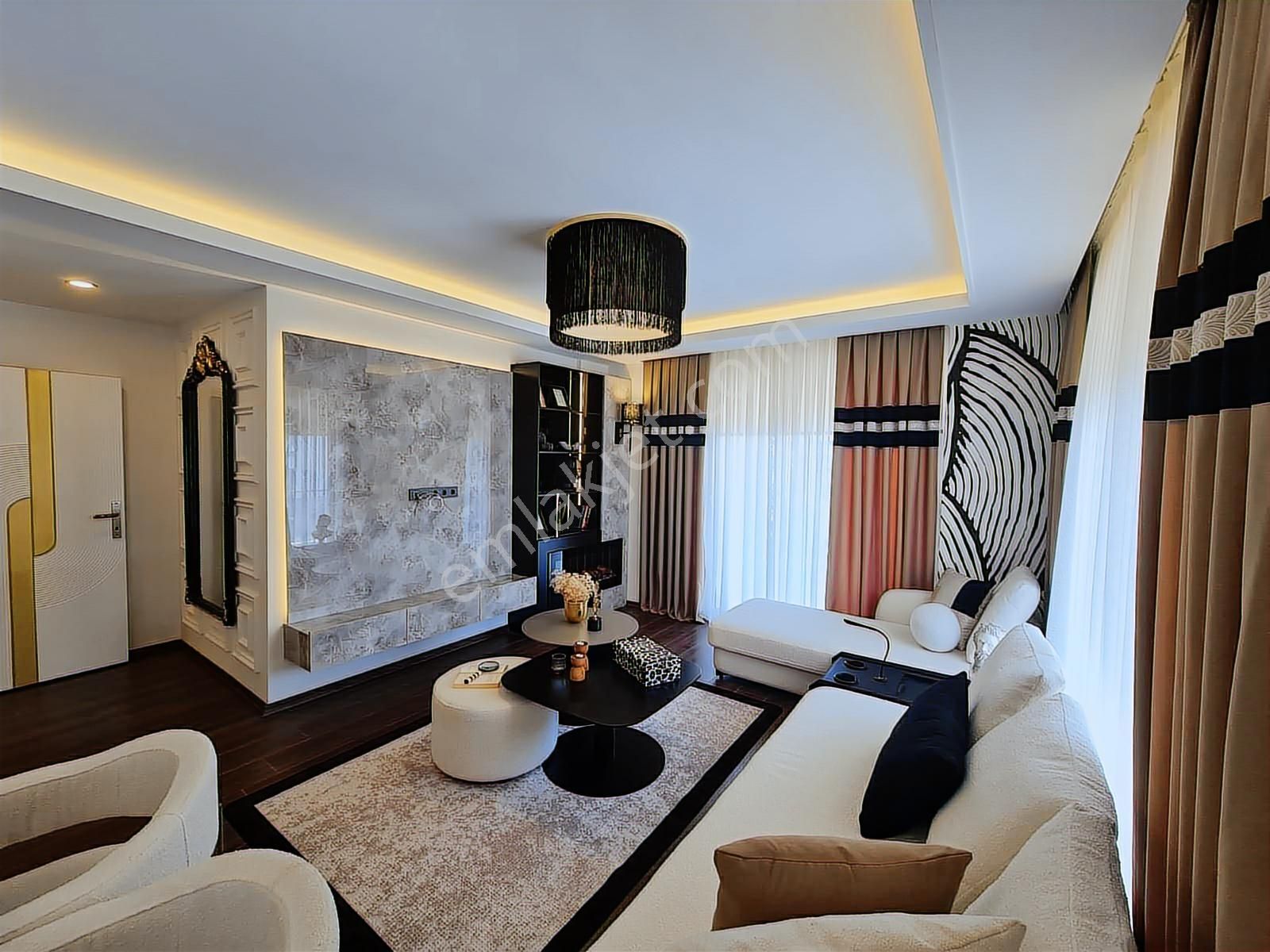 Kleopatra Plajına Bir Kaç Adım Özel Dizayn Mobilyalı Sıfır Daire - Görsel 25