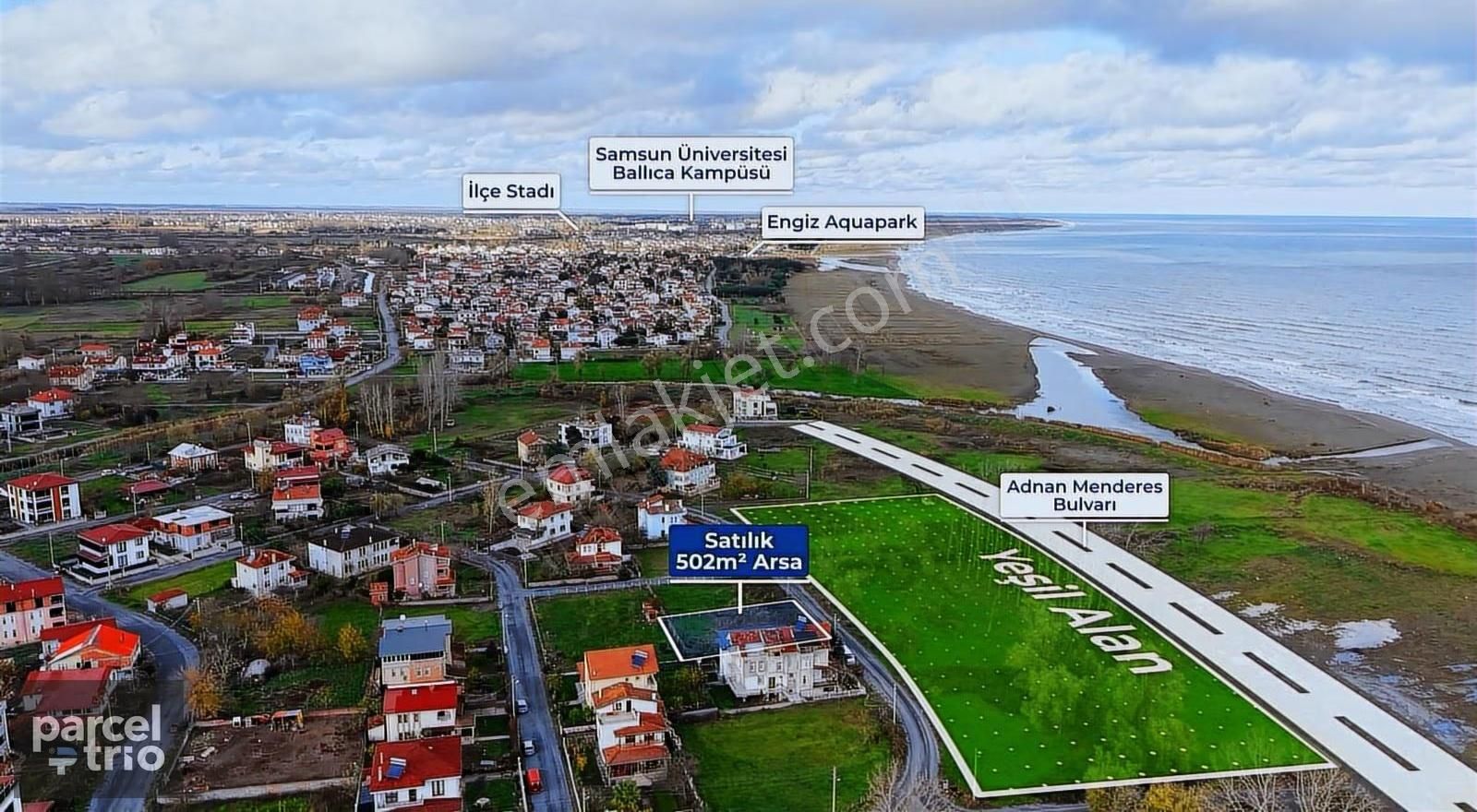 19 Mayıs Dereköyde 502 M2 Denize Sıfır Satılık Arsa - Görsel 5