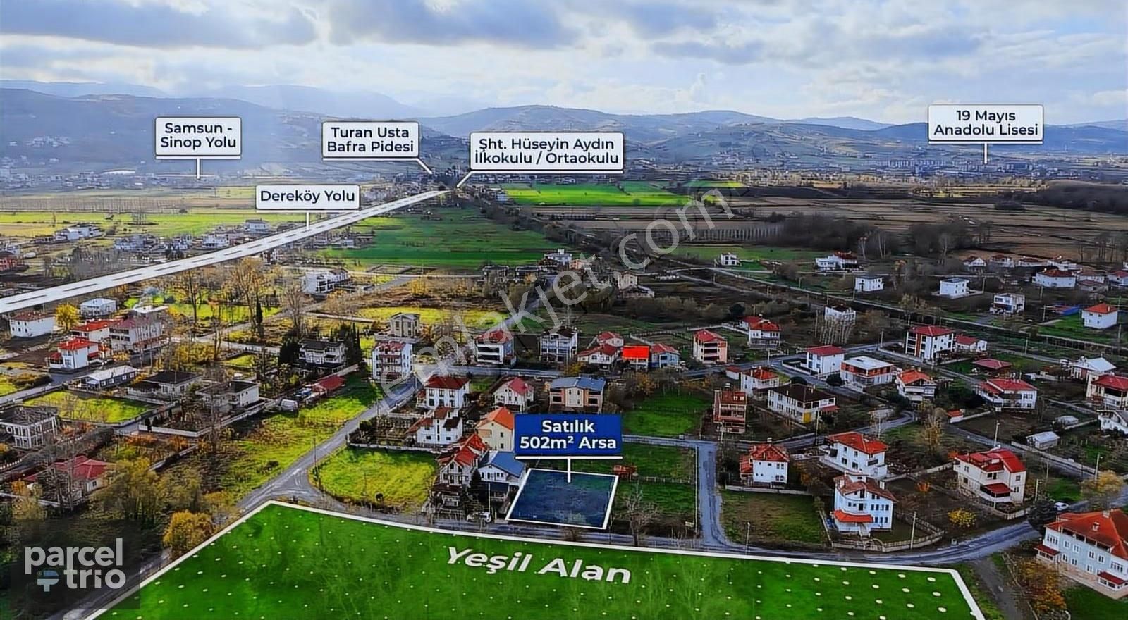 19 Mayıs Dereköyde 502 M2 Denize Sıfır Satılık Arsa - Görsel 4