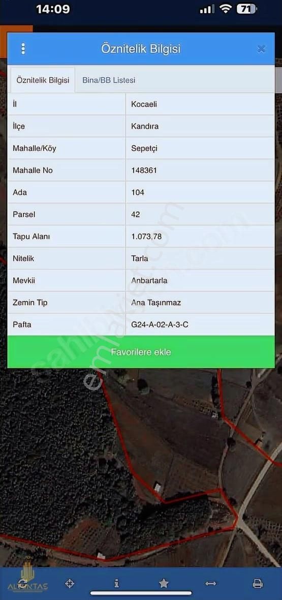 Altuntaş'tan Kandıra Sepetçide Konumu Degerli Satılık Tarla - Görsel 15
